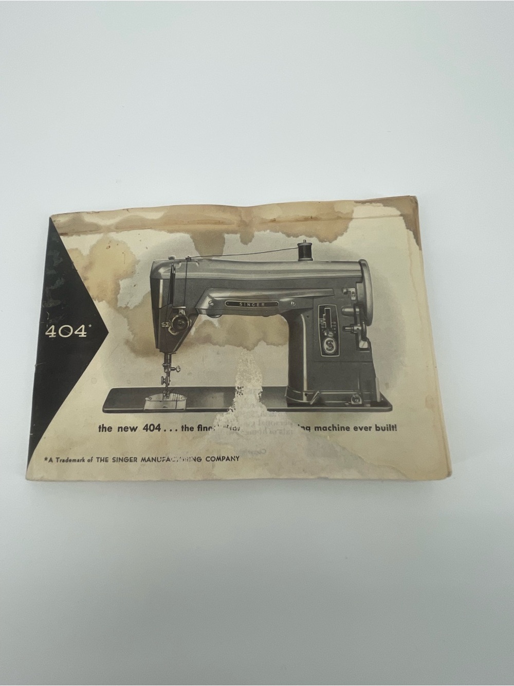1950’s Singer Slant-O-Matic 401 Instruction Manual
